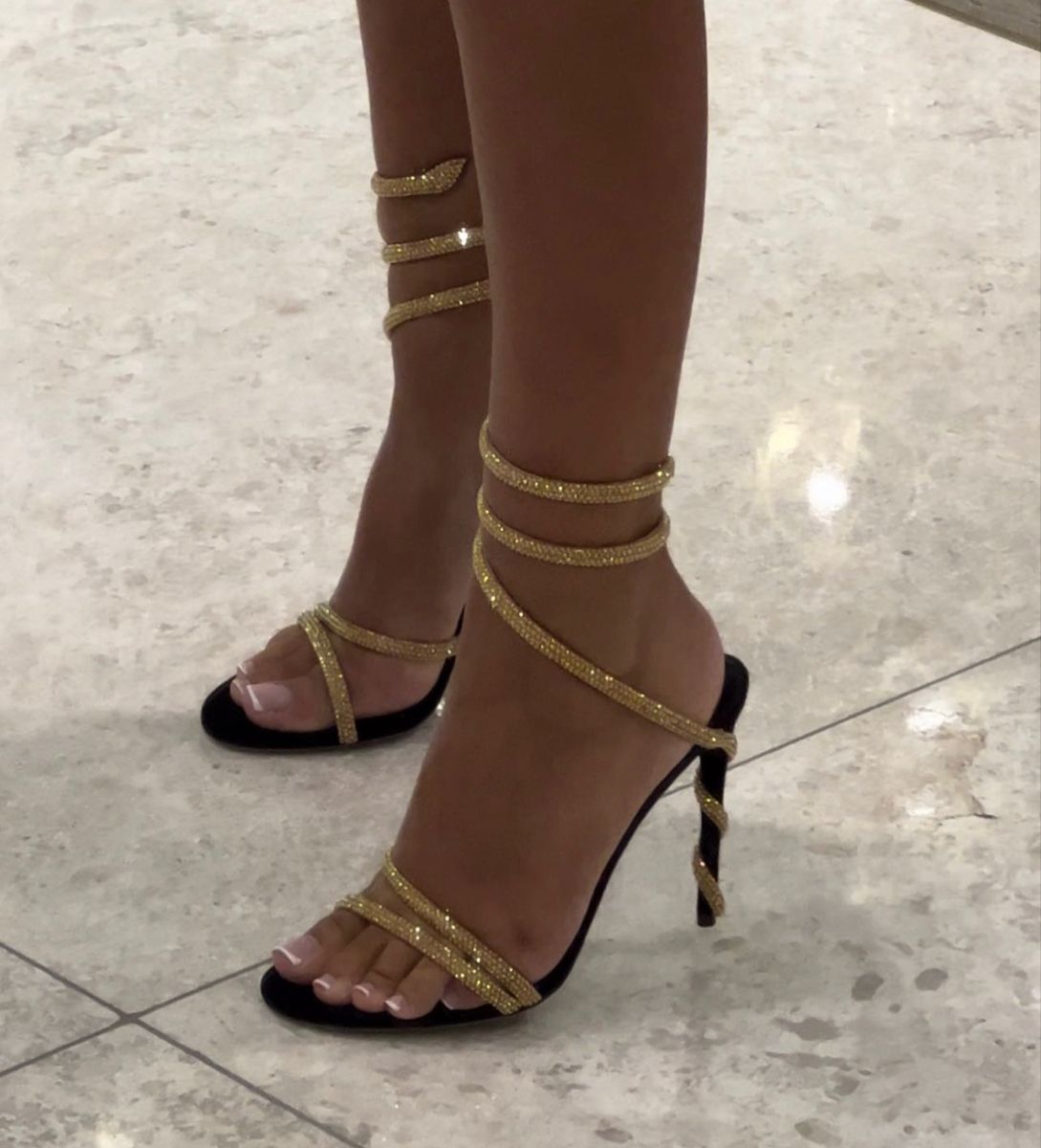 AMARNI HEELS - GOLD