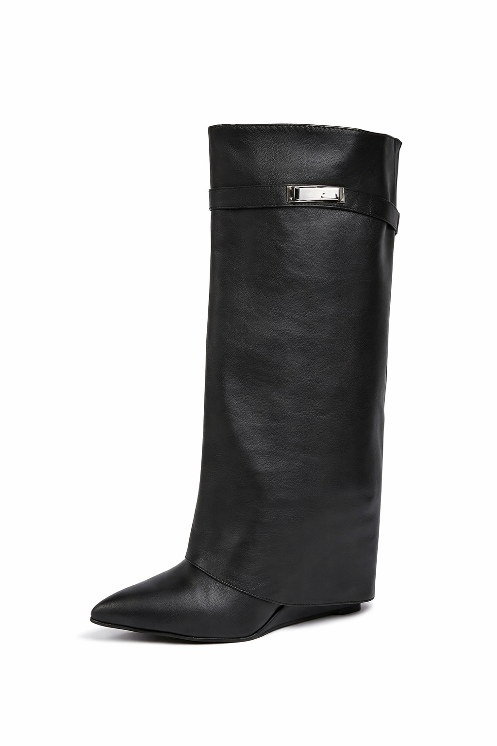 NADINE KNEE HIGH BOOTS - BLACK