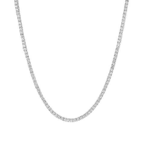 MISS J'ADORIE TENNIS NECKLACE - SILVER