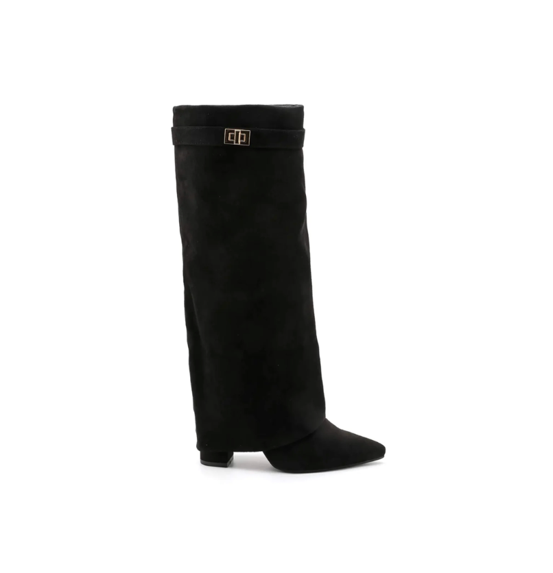 ZEINA KNEE HIGH BOOTS - BLACK